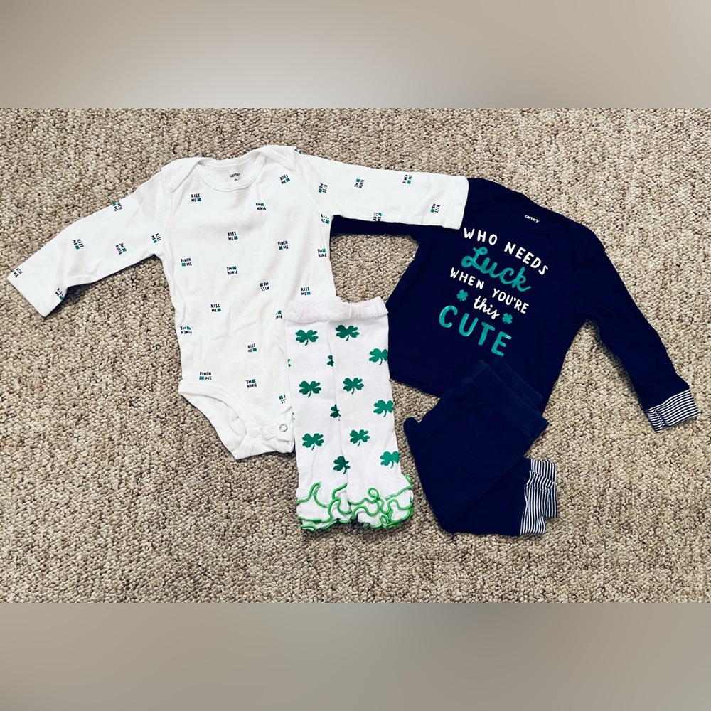 Carter’s St. Patrick’s Day Bundle with Leg Warmers
